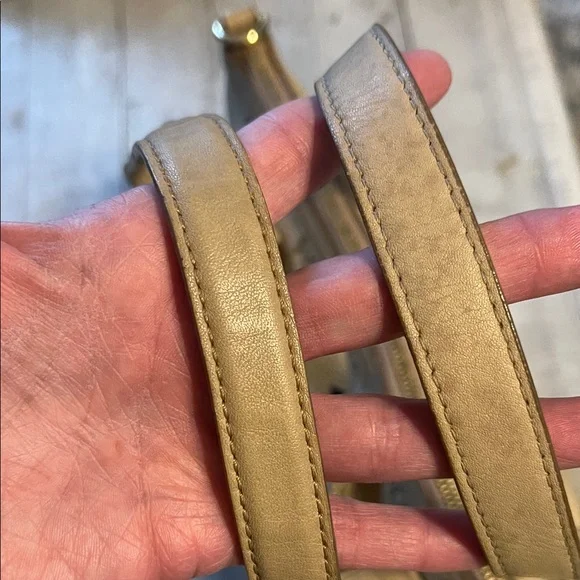 MCM Tan Shoulder Bag with Gold Accents - Picture 6 of 6